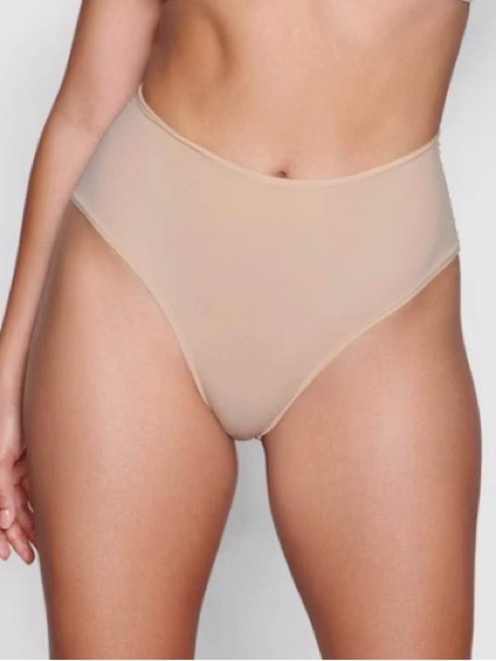 SKIMS High-Waist Bikini Brief in Clay color